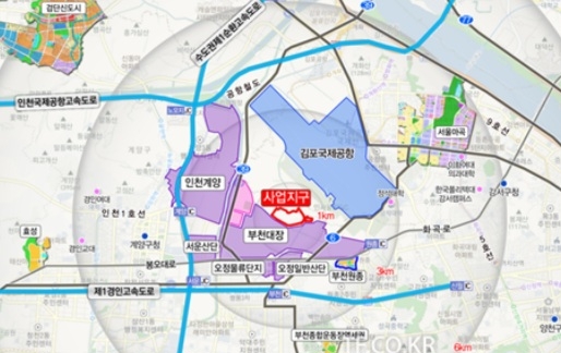 부천시 대장안동네 위치도 [AI 생성 자료]