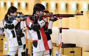 South Korea picks up silver in mixed team shooting