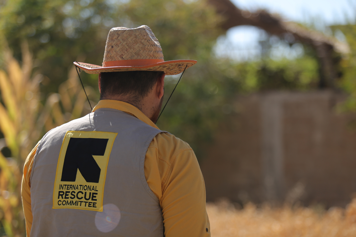 Rashad (pseudonym), an IRC staff member working at a livelihood support center in northeastern Syria. He has worked with the IRC since 2015 and currently takes part in the Seed Security project. [Provided by the International Rescue Committee]
