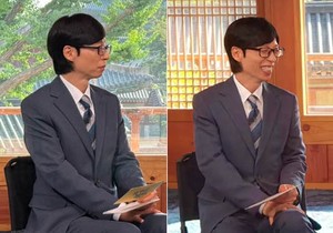 ‘고열로 녹화 취소’ 유재석, 하루 만에 촬영장 복귀…‘유퀴즈’서 밝은 미소