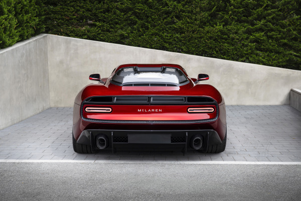 McLaren's new wordmark on display. The company unveiled a unified brand identity spanning its automotive and racing divisions. [McLaren]