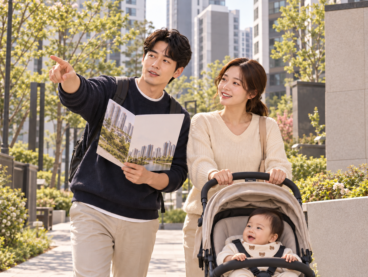 성동구 자가 마련 후에도 임장을 계속 다니는 강 차장 부부. [챗GPT]