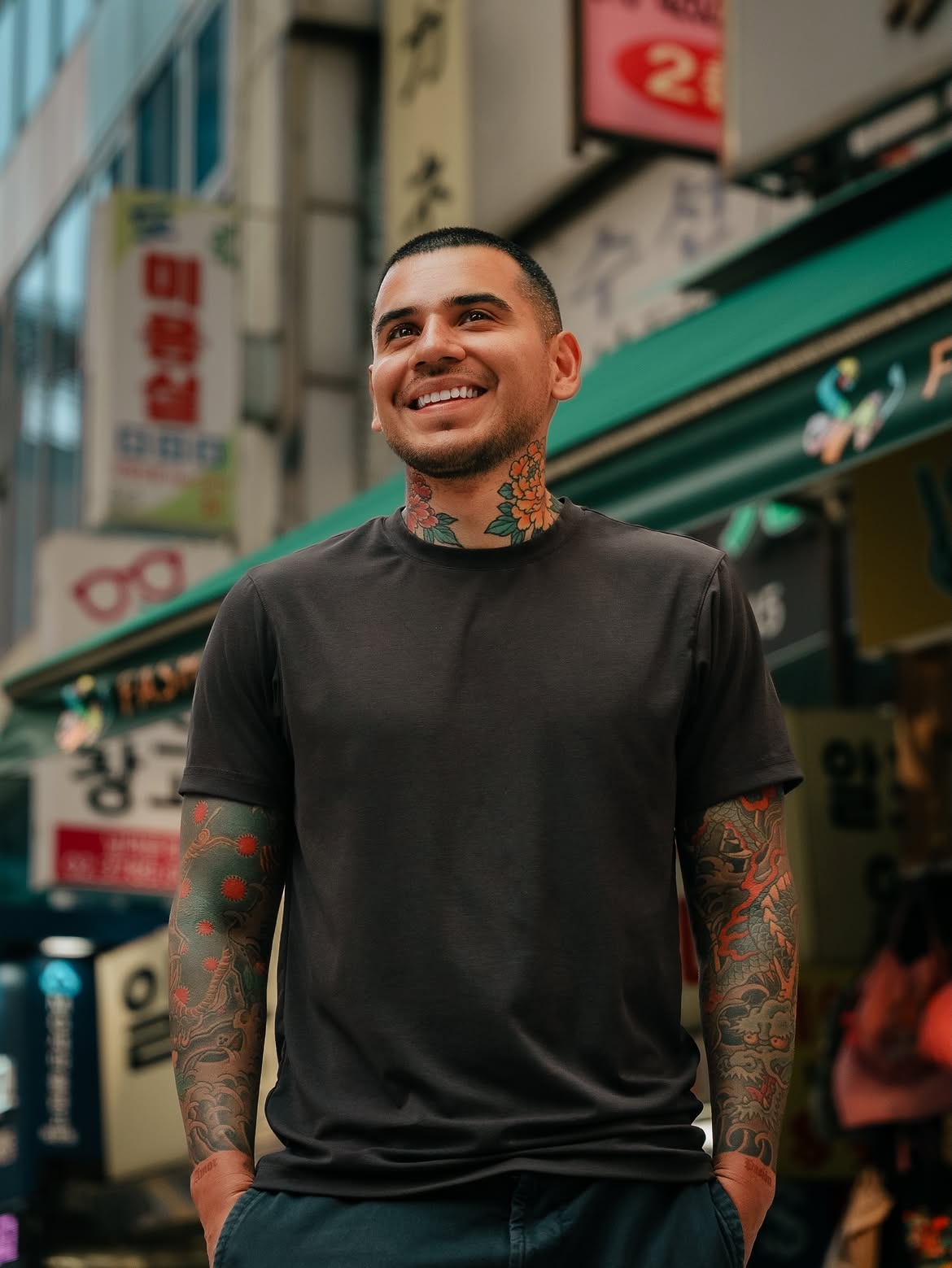 New York-based artist Devon Rodriguez visited Korea for the first time in May. (Courtesy of Devon Rodriguez)