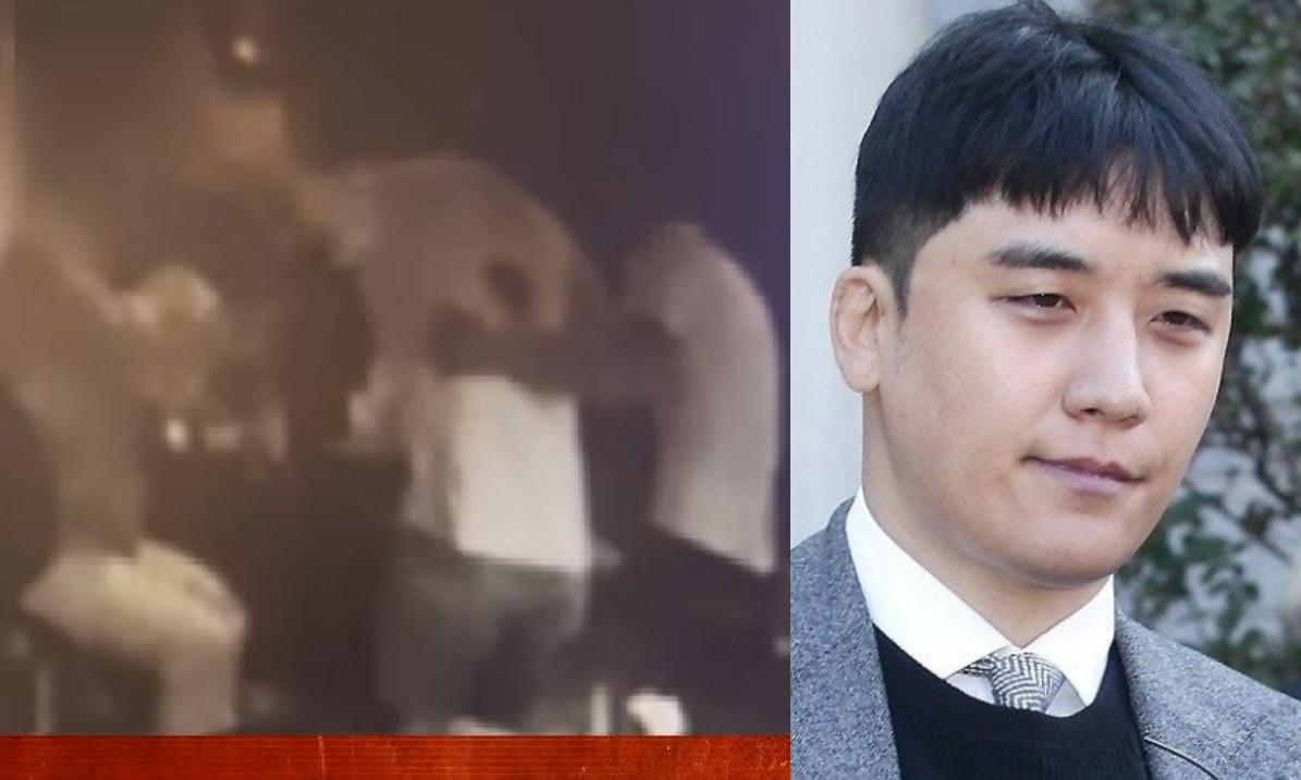 승리가 술자리에서 A 씨를 소주병으로 위협하는 모습[JTBC ‘사건반장’]