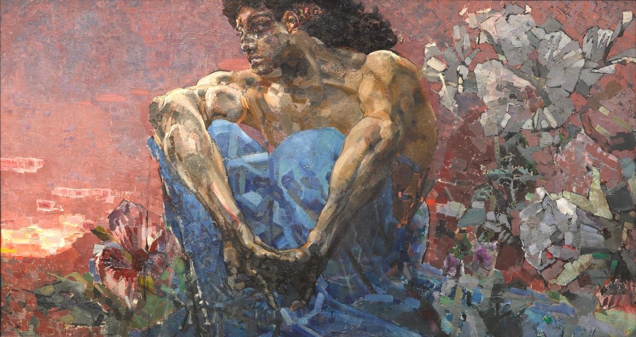 미하일 브루벨, 앉아 있는 악마, 1890, 캔버스에 유채, 114x211cm, 트레챠코프 미술관 [AlexSoft, 2004, Public Domain, commons.wikimedia.org]