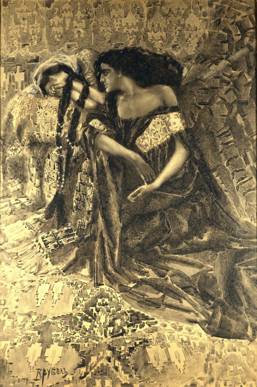 미하일 브루벨, 타마라와 데몬, 1890~1891 [Public Domain, commons.wikimedia.org]