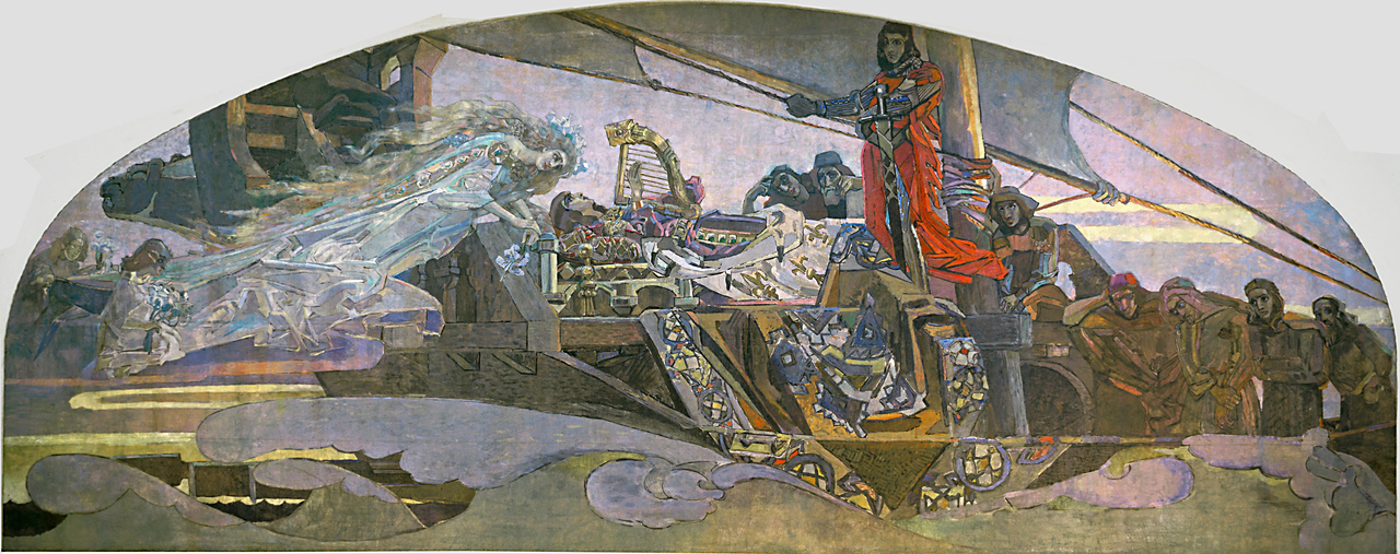 미하일 브루벨, 꿈의 공주, 1896, 캔버스에 유채, 750x1400cm, 트레티야코프 미술관 [Google Arts & Culture, Public Domain, commons.wikimedia.org]