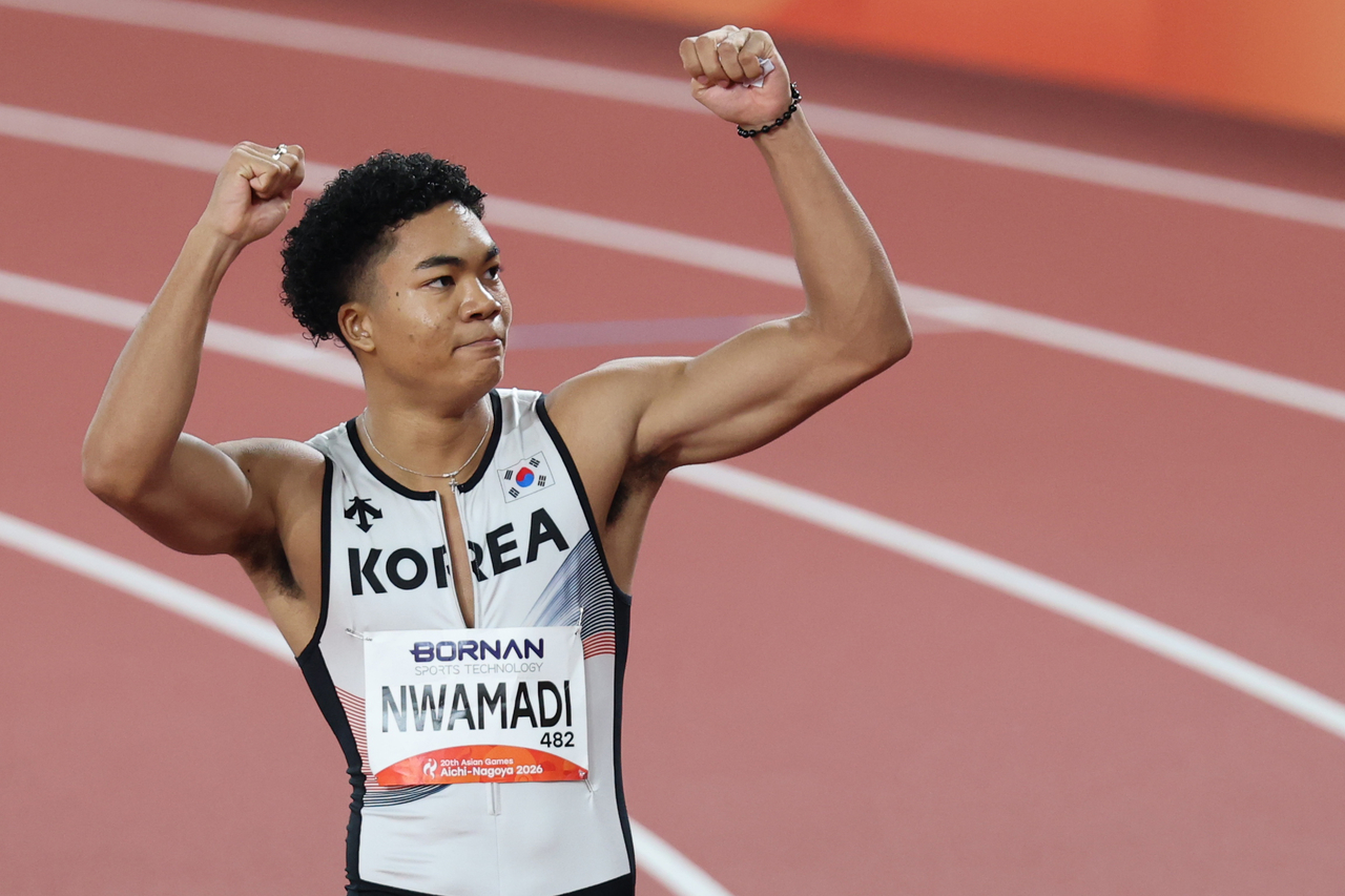 South Korean sprinter Joel Jin Nwamadi (Yonhap)
