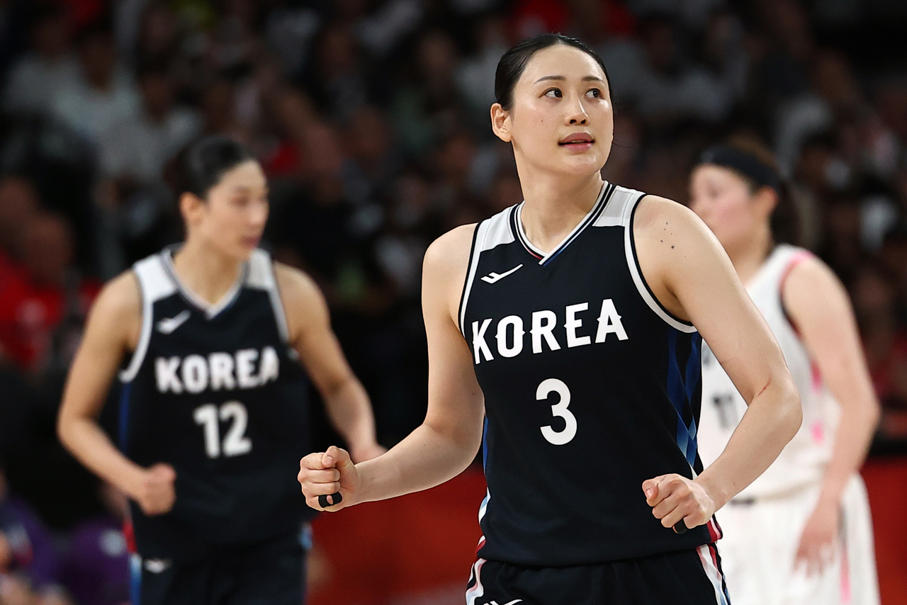 Kang Yi-seul during Korea's final match against Japan on Saturday (Yonhap)