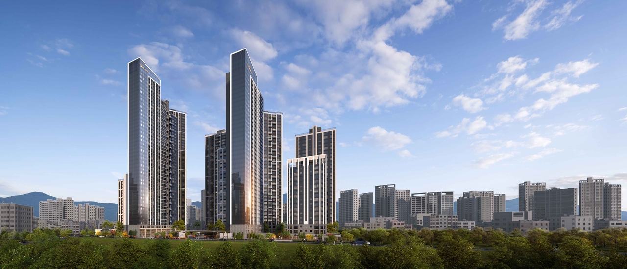 Rendering of the Changdong Sangah 1 Hoban Summit reconstruction project