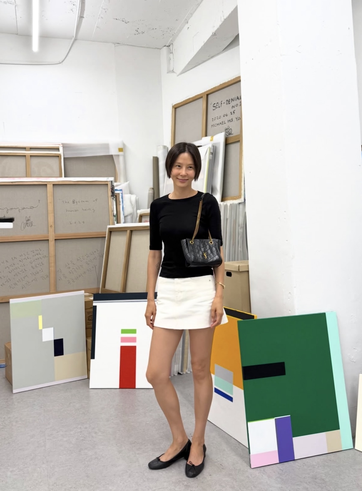 TV personality Kim Na-young wearing Repetto's Camille (Instagram screenshot)
