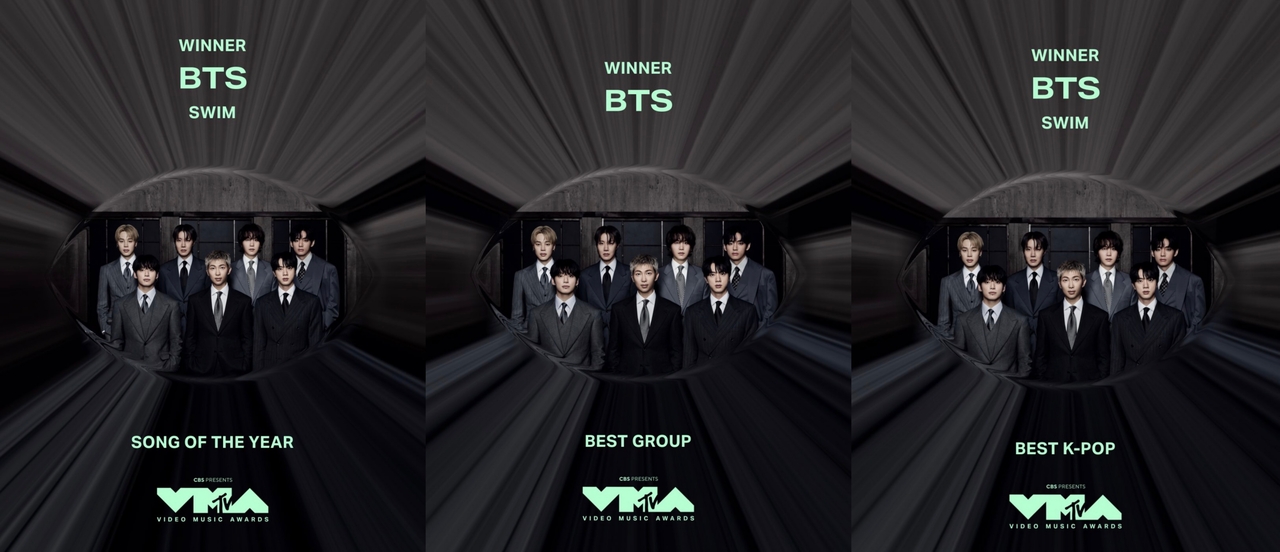 BTS announced as winners for song of the year, best group and best K-pop at the 2026 VMAs (2026 VMA)