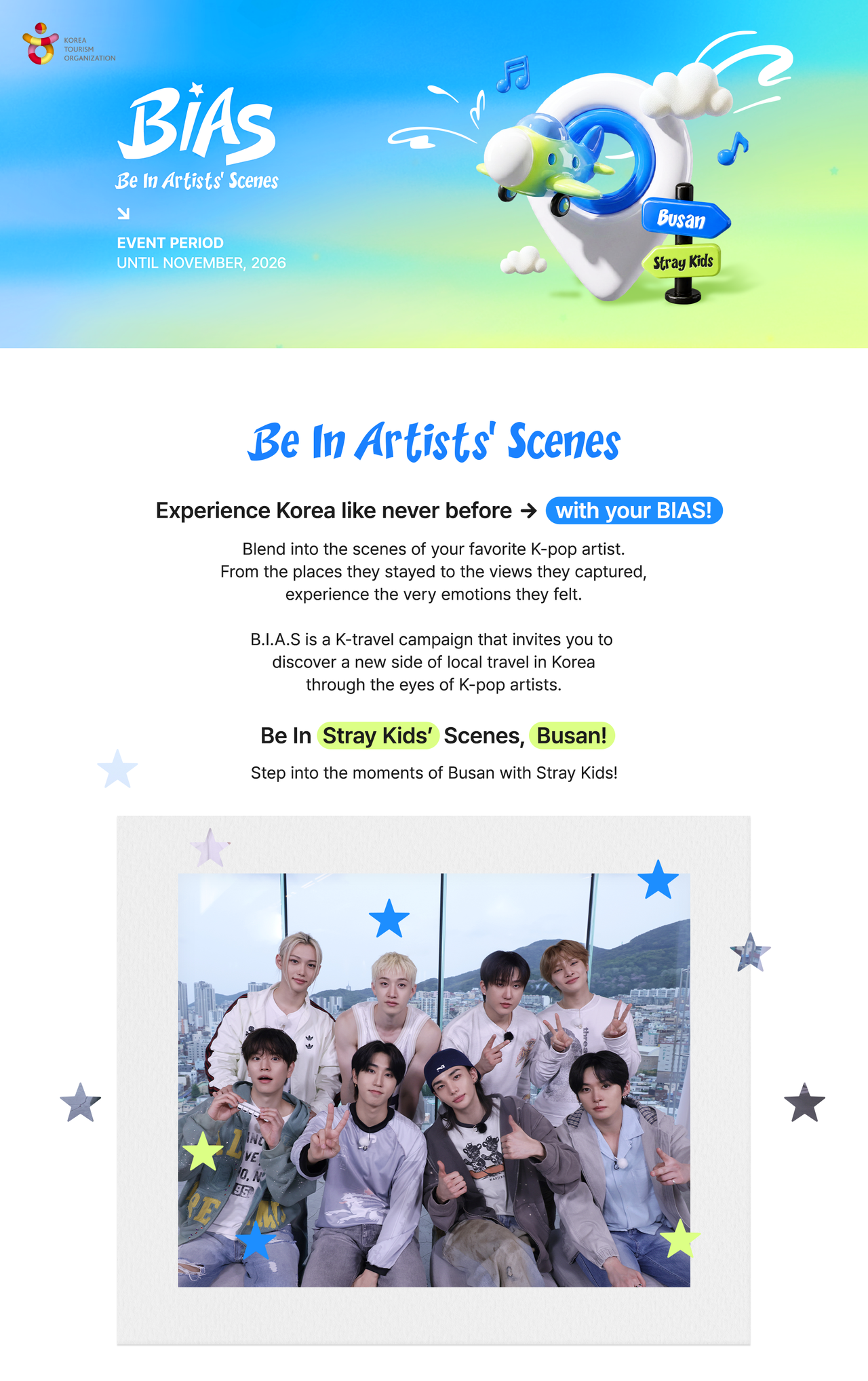 A Visit Korea page dedicated to the BIAS campaign [Korea Tourism Organization]