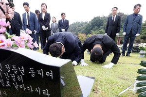 5·18 묘역 찾은 김상욱 시장 “울산과 광주 힘모으자”