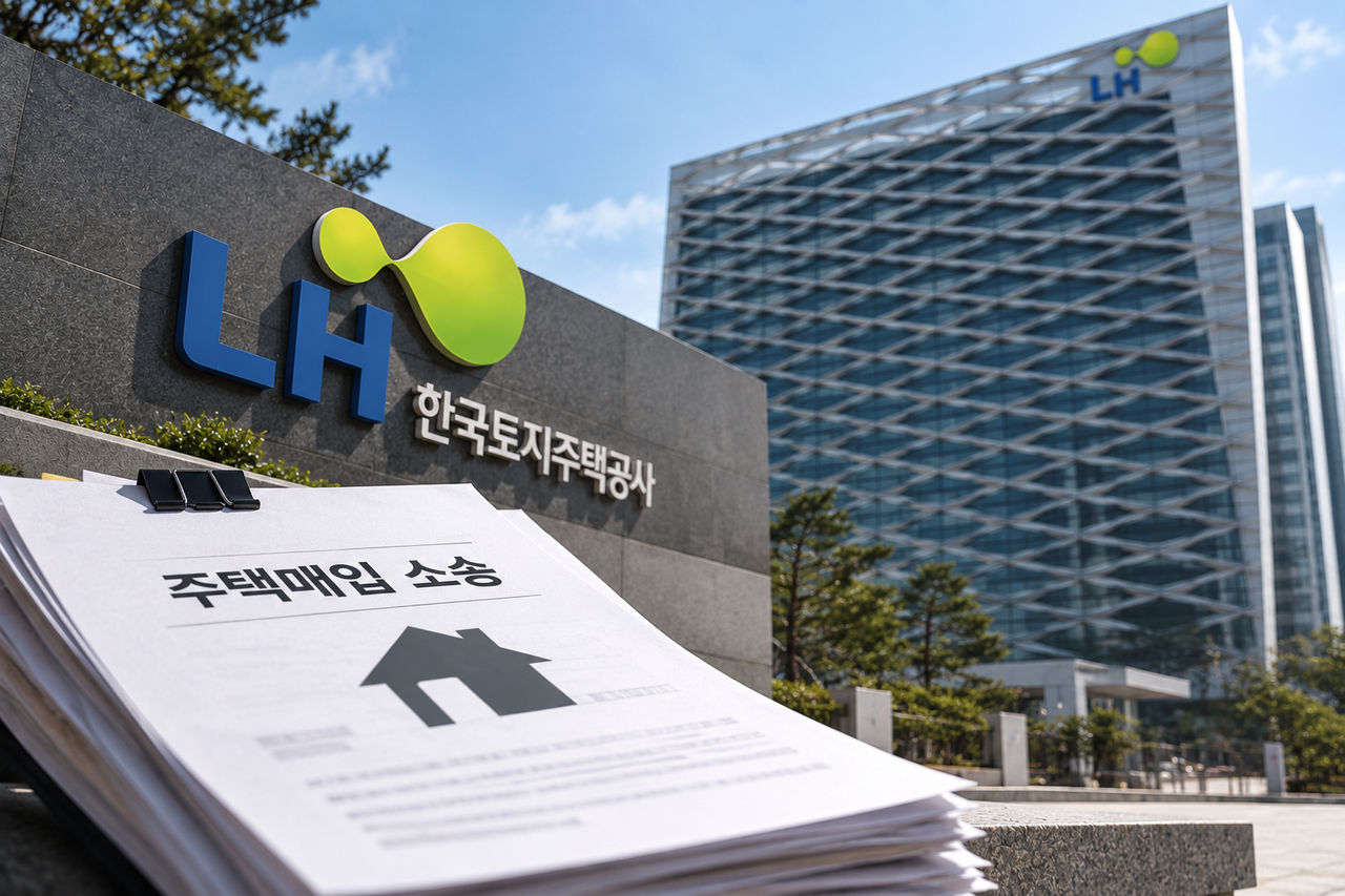 한국토지주택공사(LH)가 최근 5년간 주택매입 관련 소송에서 승소해 받아내야 할 돈이 20억원에 달하지만 실제 회수한 금액은 350만원에 그친 것으로 확인됐다. 챗GPT 생성 이미지
