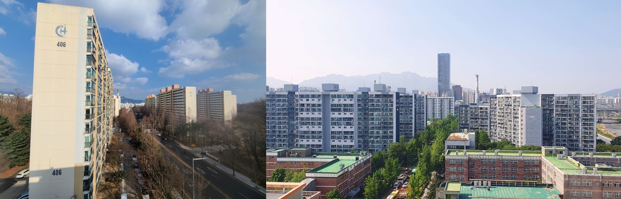 도봉구 창동 주공4단지(왼쪽)과 19단지