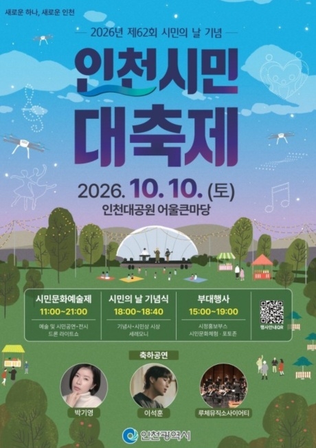 제62회 인천 시민의날 대축제 포스터. [인천시 제공]