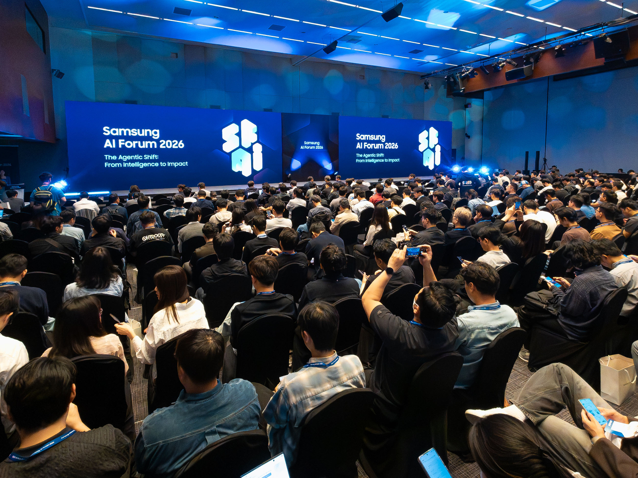 Participants attend Samsung AI Forum 2026 in Seoul on Wednesday. (Samsung Electronics)