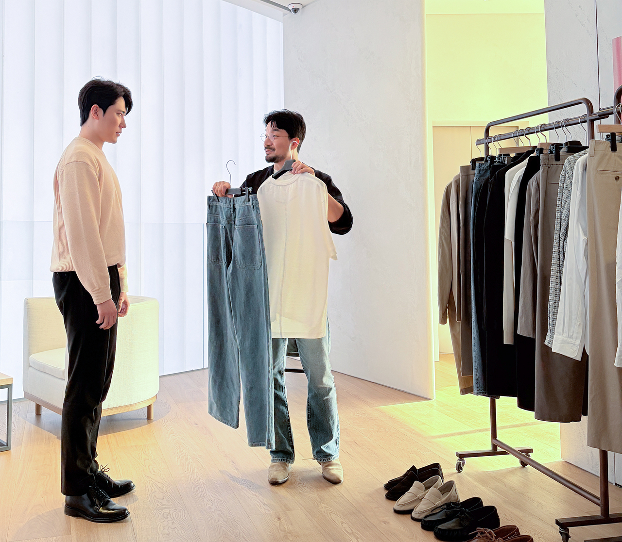 일대일 스타일링 클래스가 진행되는 모습 [한섬 제공]