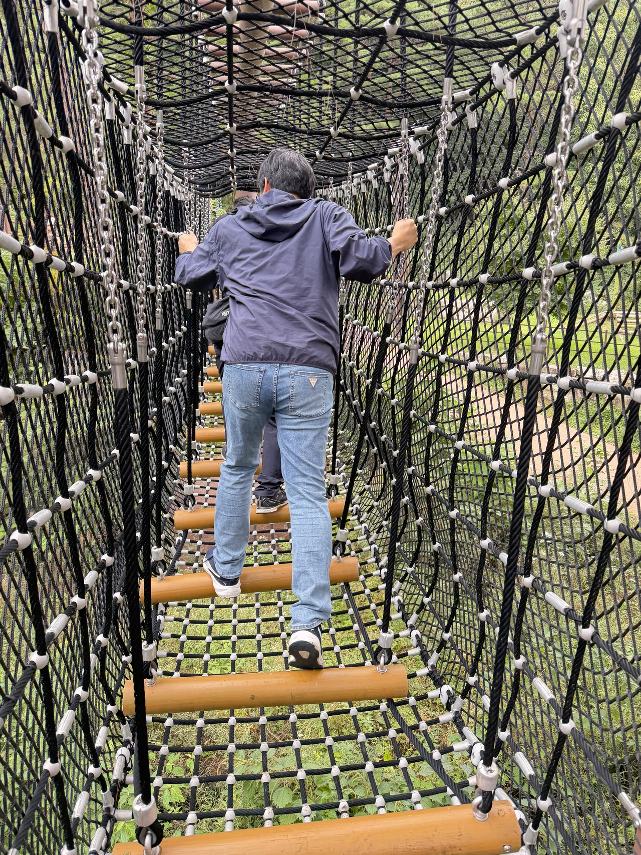 Net playground at Gayasan National Park Nature Center (Hong Yoo/The Korea Herald)
