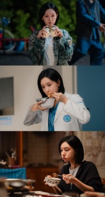 ‘닥터X’ 김지원, 인간 계수정의 반전美..끊임없는 먹방