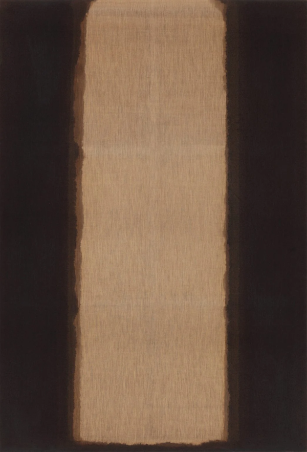 Yun Hyong-keun, "Blue-Umber '79-C6," 1979, collection of RM (Yun Seong-ryeol/PKM Gallery)