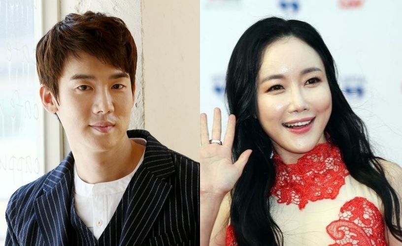 Actors Yoo Yeon-seok (left) and Nancy Lang. [Yonhap]