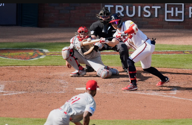 Kim Ha-seong attempts sacrifice bunt   (AP-Yonhap)