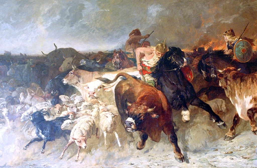 에바리스트 비탈 뤼미네, 골족 약탈자들, 1867, 캔버스에 유채, 210x318cm, 랑그르 예술 및 역사 박물관 [fotosearch.fr2. gettyimages.co.uk, Public Domain, commons.wikimedia.org]
