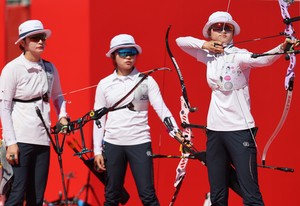 S. Korea denied 8th straight gold in women's team recurve archery, takes silver