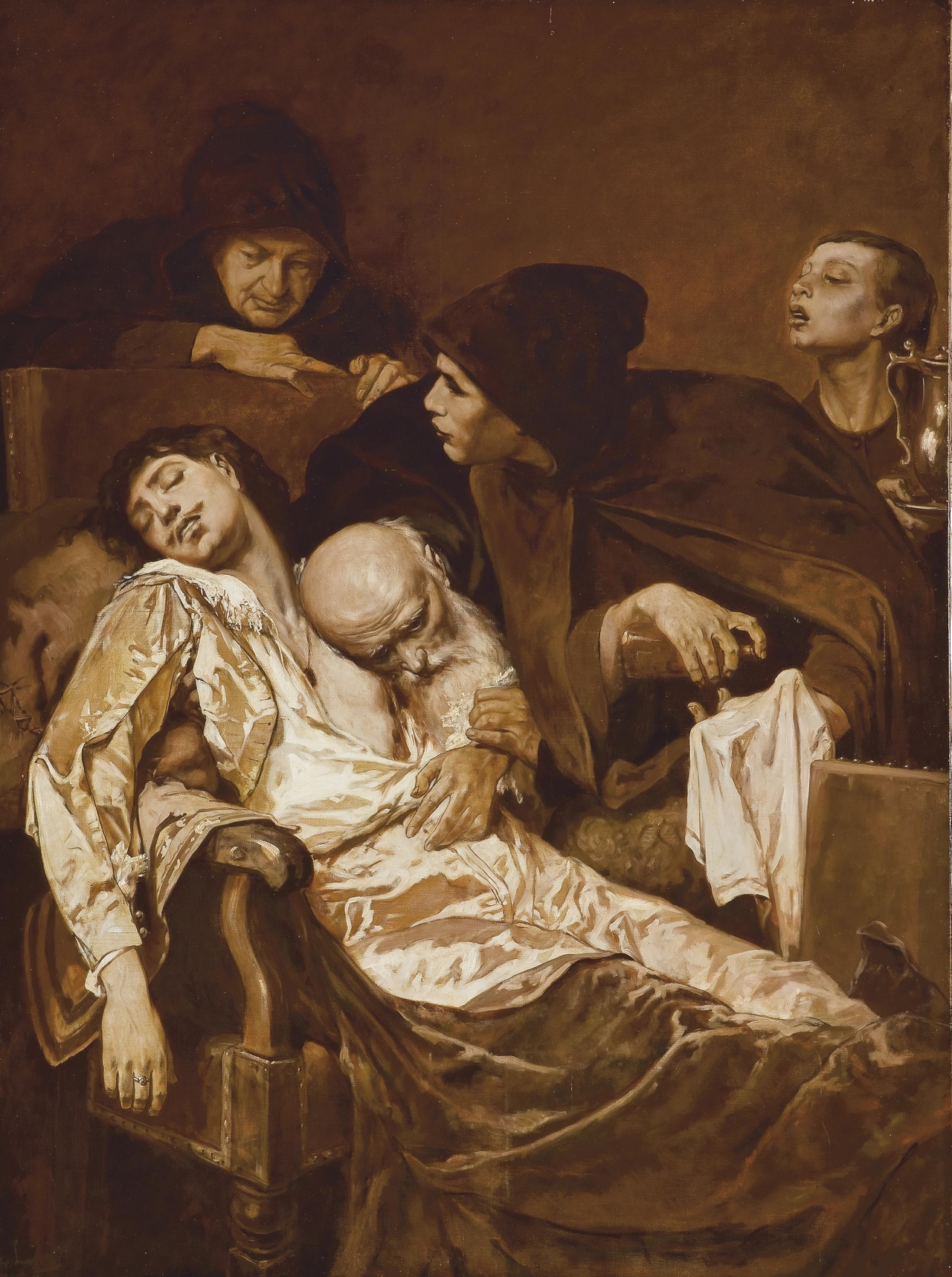 에바리스트 비탈 뤼미네, 결투가 끝난 후, 연대미상, 캔버스에 유채, 175x130.5cm [Christie‘s via ARCADJA auction, Public Domain, commons.wikimedia.org]