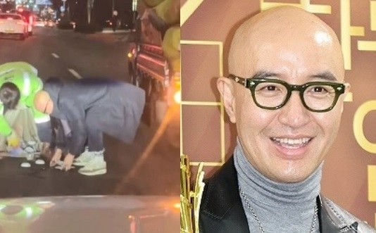 Hong Seok-cheon picks up trash in 2022. [Herald POP (now Herald Muse) provided]