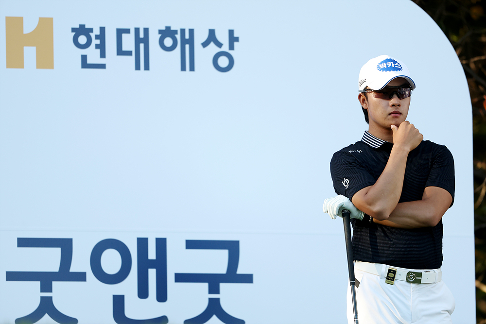 대회 첫날 2타 차 선두에 오른 송민혁. [사진=KPGA]
