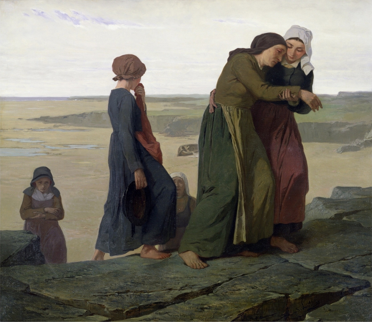 에바레스트 비탈 뤼미네, 과부, 1865, 캔버스에 유채, 91x104.5cm, 오르세 미술관 [Musée d‘Orsay, Public Domain, commons.wikimedia.org]