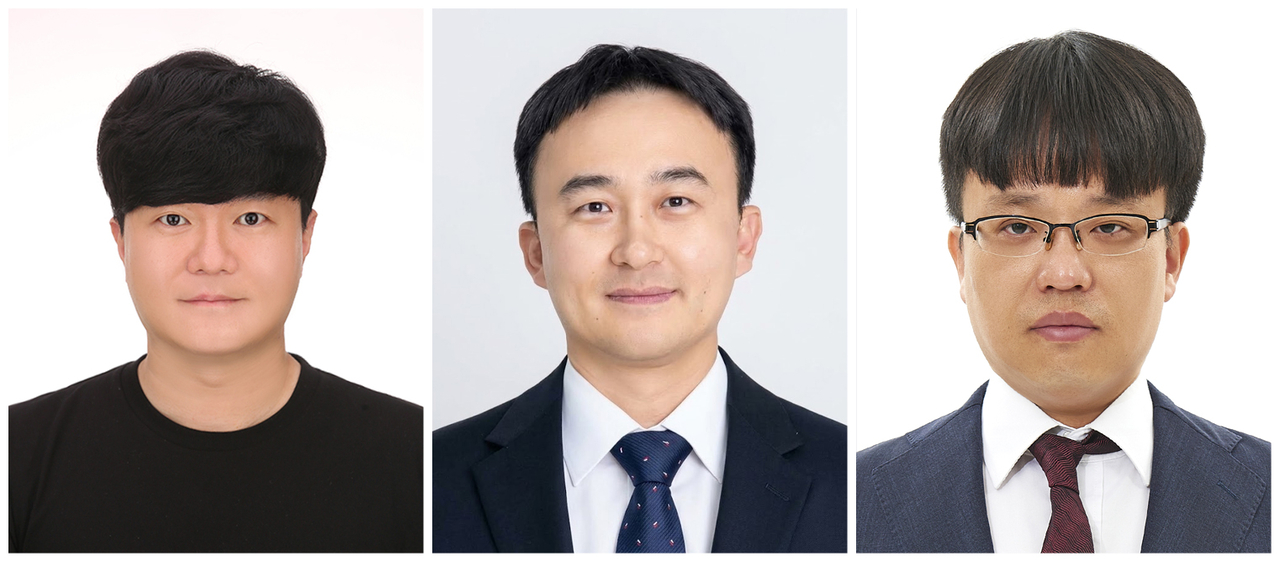 이종하 의용공학과 교수(왼쪽부터), 정이훈 산업공학과 교수, 김무섭 통계학과 교수.[계명대 제공]