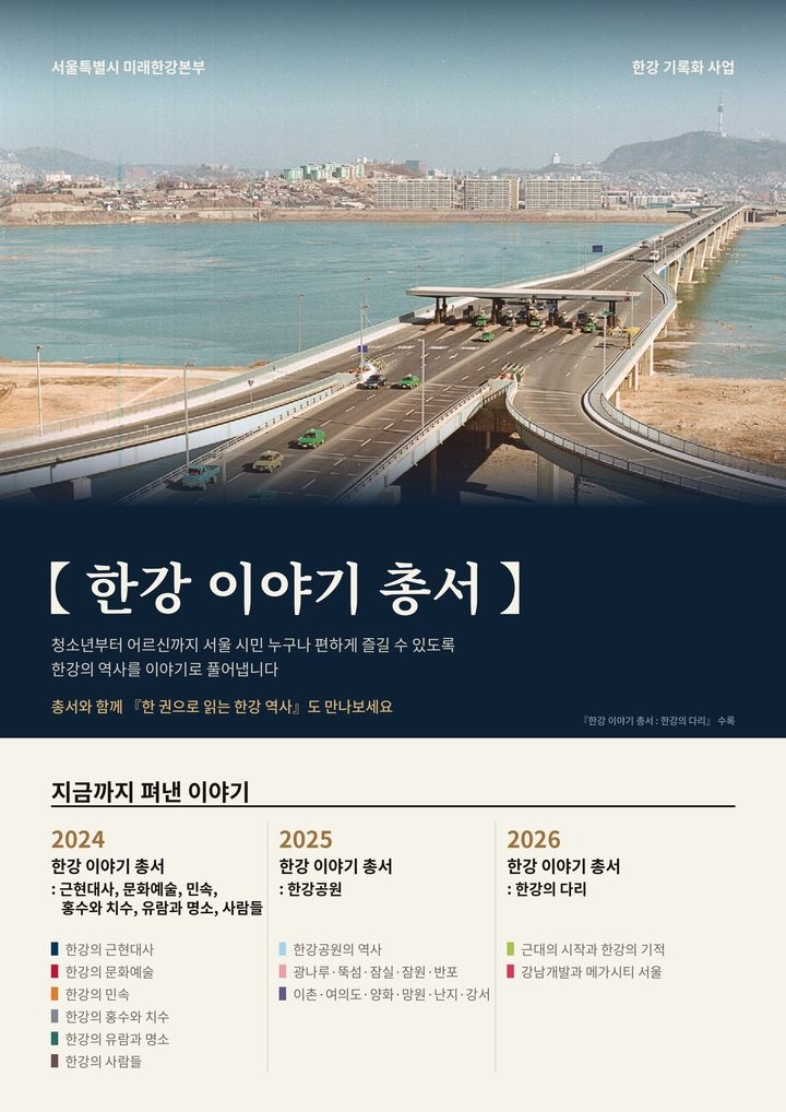 서울시의 ‘한강 이야기 총서’ 홍보 포스터. [서울시 제공]