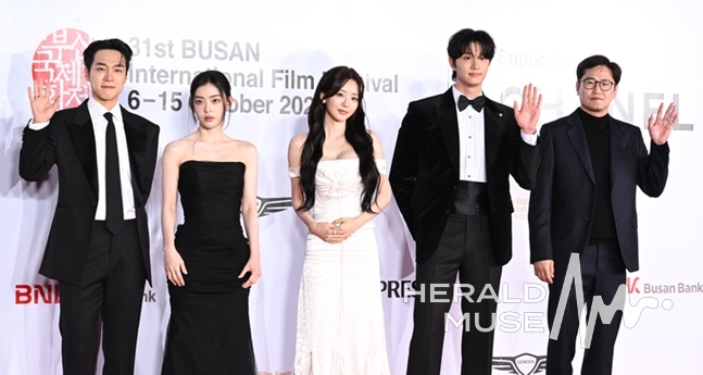 배우 강유석, 배강희, 조이현, 김재원, 김정훈 감독/사진=윤병찬 기자