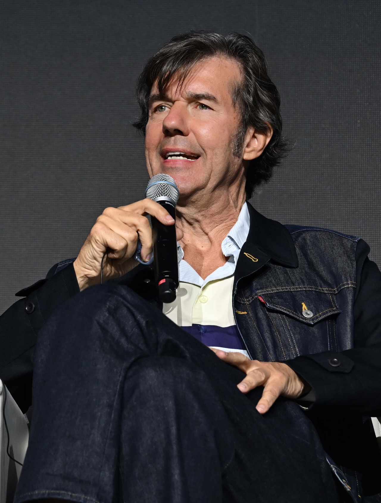 Stefan Sagmeister speaks during a panel discussion at Herald Design Lounge 2026 at Dongdaemun Design Plaza in Seoul on Friday. (Lee Sang-sub/The Korea Herald)