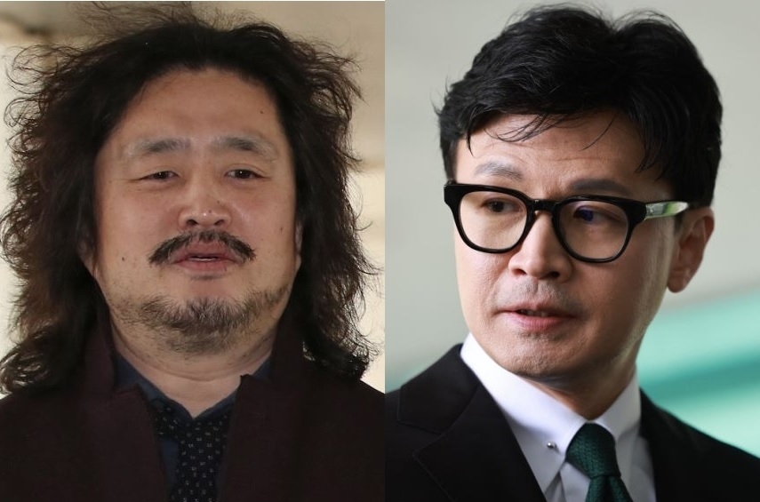 김어준(왼쪽), 한동훈. [연합]