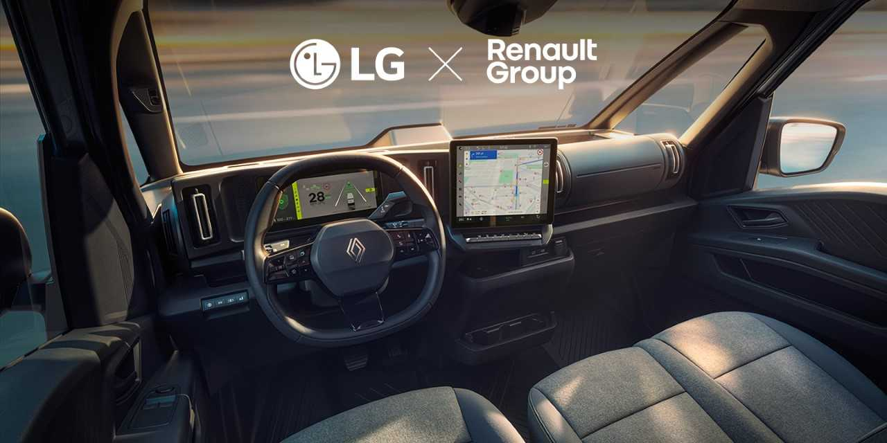 LG Electronics will supply a cockpit solution that integrates and controls both the instrument cluster and infotainment system for the Renault Group's New Traffic E-Tech Electric, Europe's first commercial software-defined vehicle. The solution enhances driver visibility through an intuitive, unified UX/UI design while helping automakers cut production costs through parts consolidation and optimized engineering. [LG Electronics]