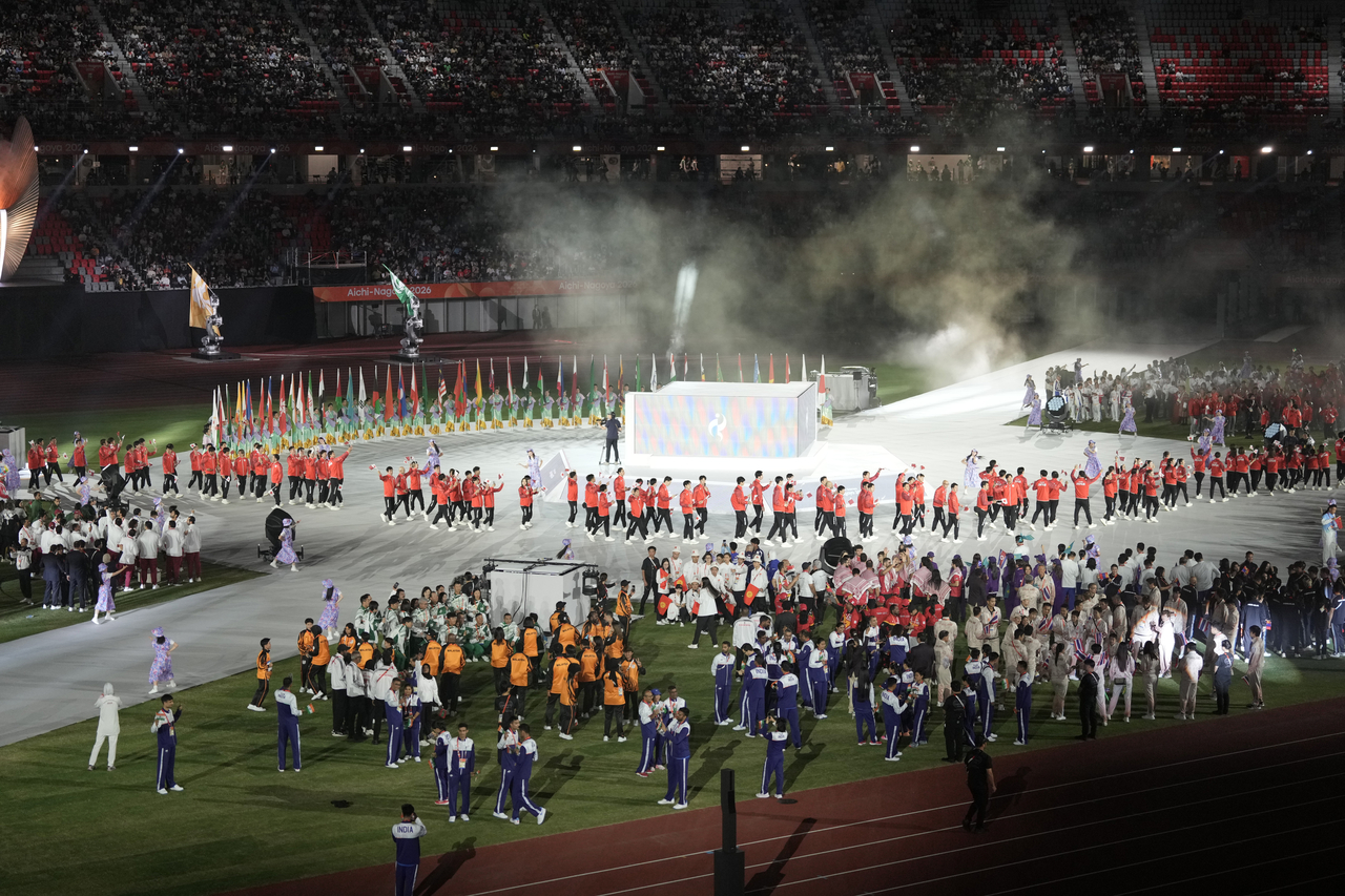 The closing ceremony of an Asian Games [Getty Images]