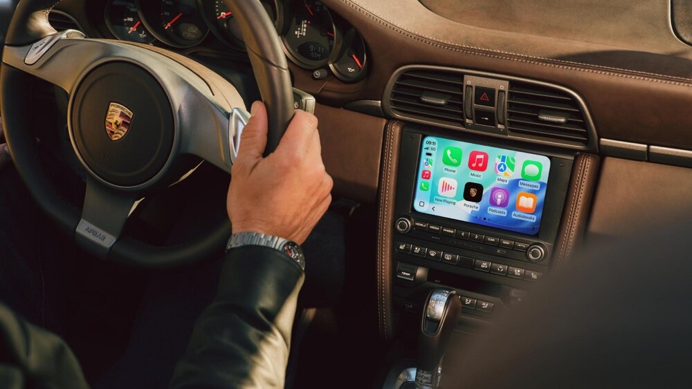 Porsche AG unveils a new generation of the Porsche Classic Communication Management Plus for the 911, Boxster and Cayman model lines. [Porsche]