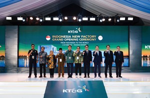 KT&G opens Indonesian plant to expand global output
