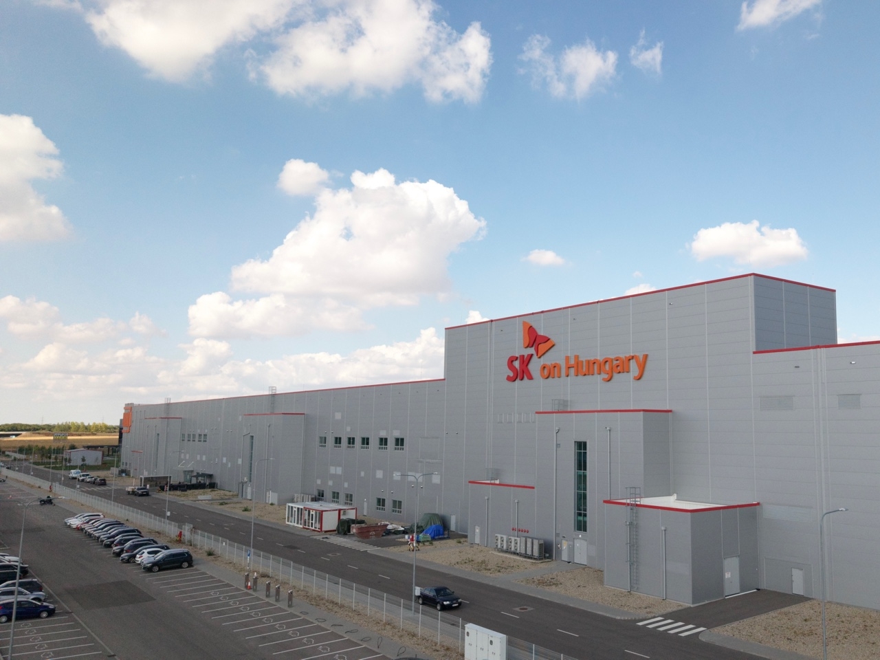 An aerial view of SK On's Iváncsa factory in Hungary. [SK On]