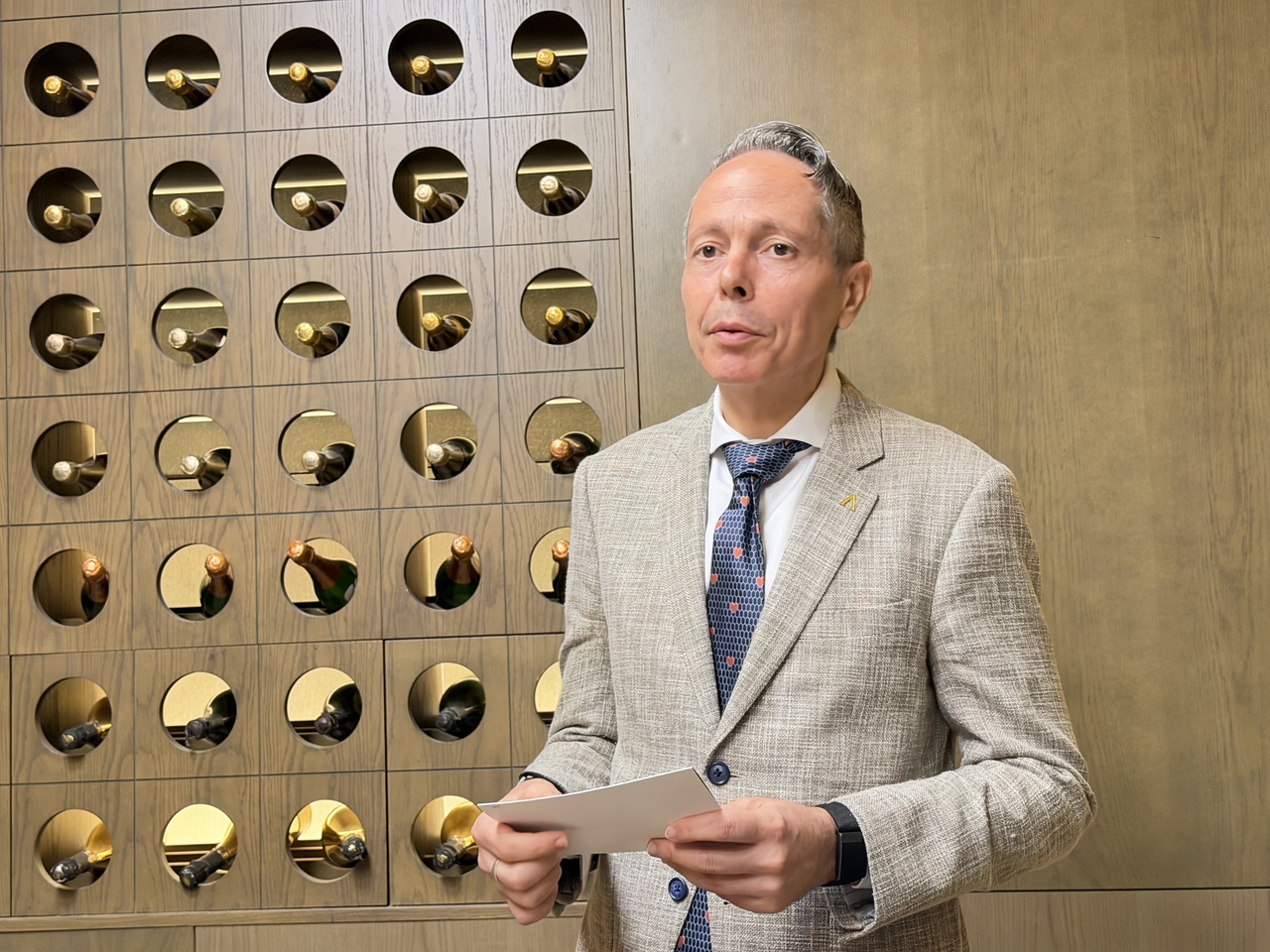 Hotel Manager Gabriele D'Amore (Hong Yoo/The Korea Herald)