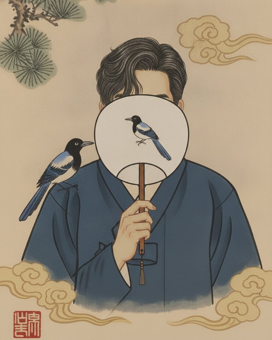 An illustration featured on Mai’s wedding invitation (Kimchi Ghost Mai)