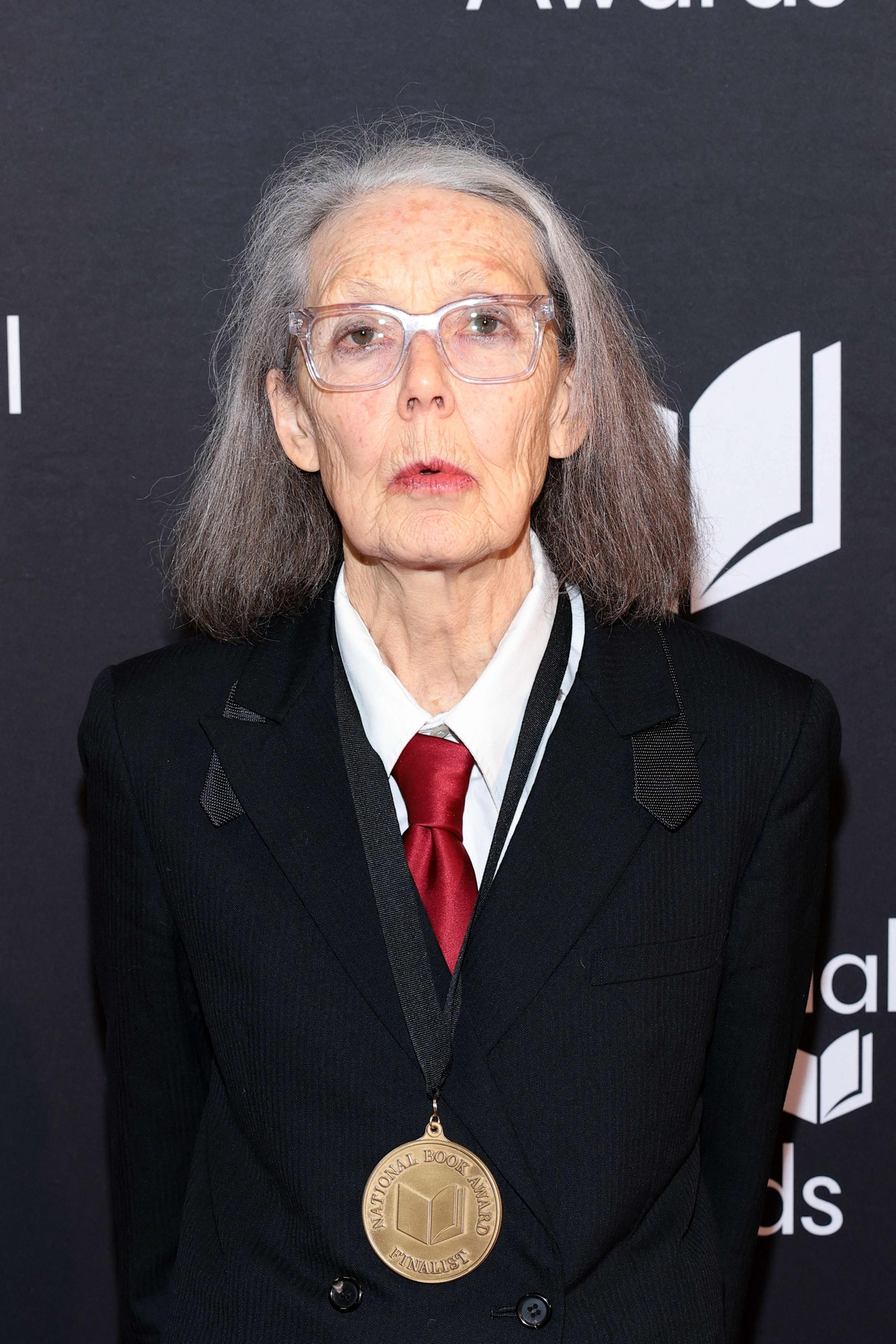 Canadian writer Anne Carson attends the 75th National Book Awards at Cipriani Wall Street on Nov. 20, 2024 in New York City. (AFP-Yonhap)