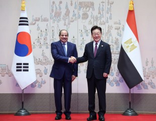 李대통령, 알시시 이집트 대통령과 정상회담 “CEPA 협상 개시 공식선언”