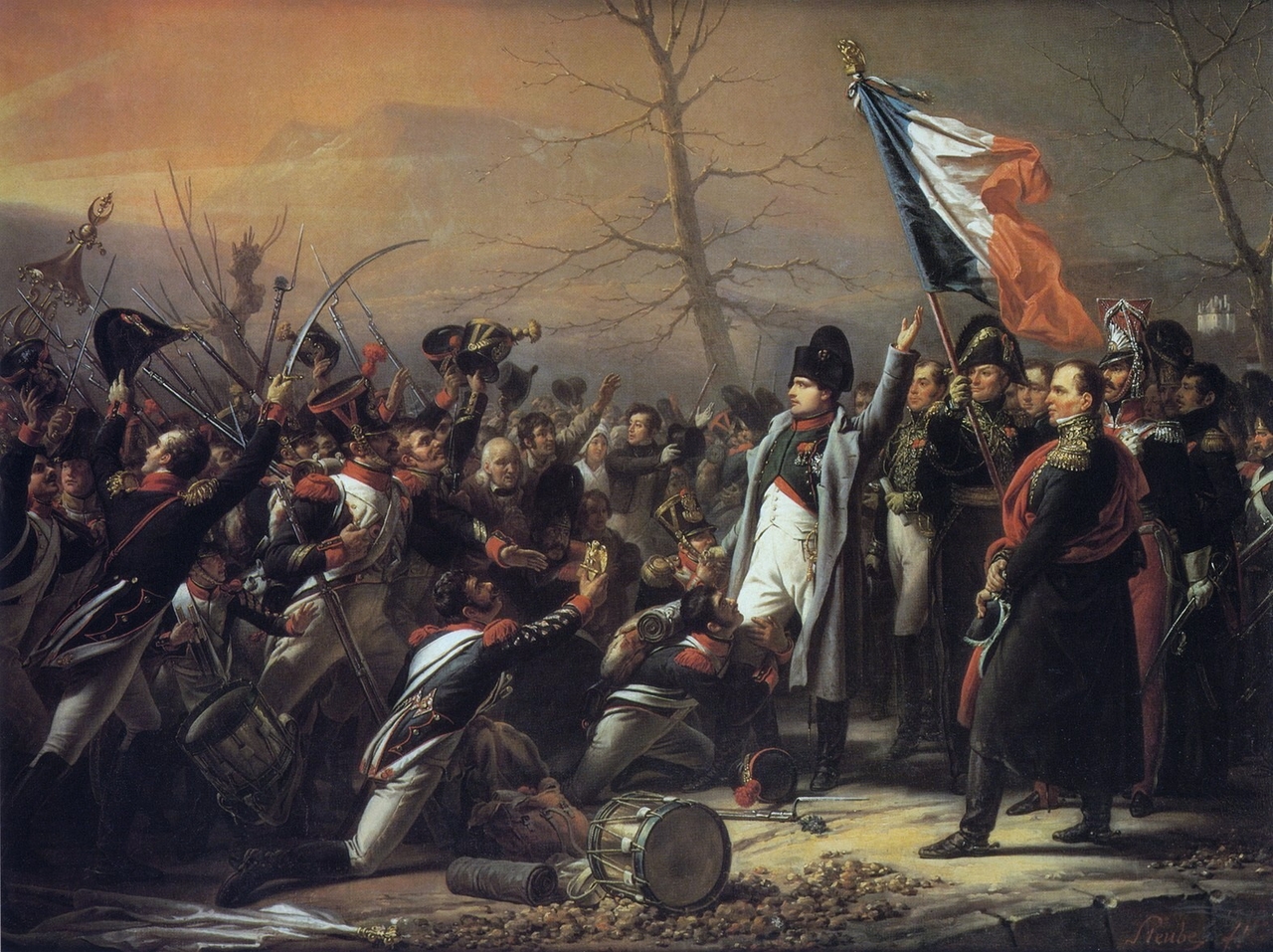 샤를 드 스퇴방, 엘바섬에서 나폴레옹의 귀환, 1818, 캔버스에 유채, 97x128.5cm, 개인소장 [firstempire.0catch.com, Public Domain, commons.wikimedia.org]