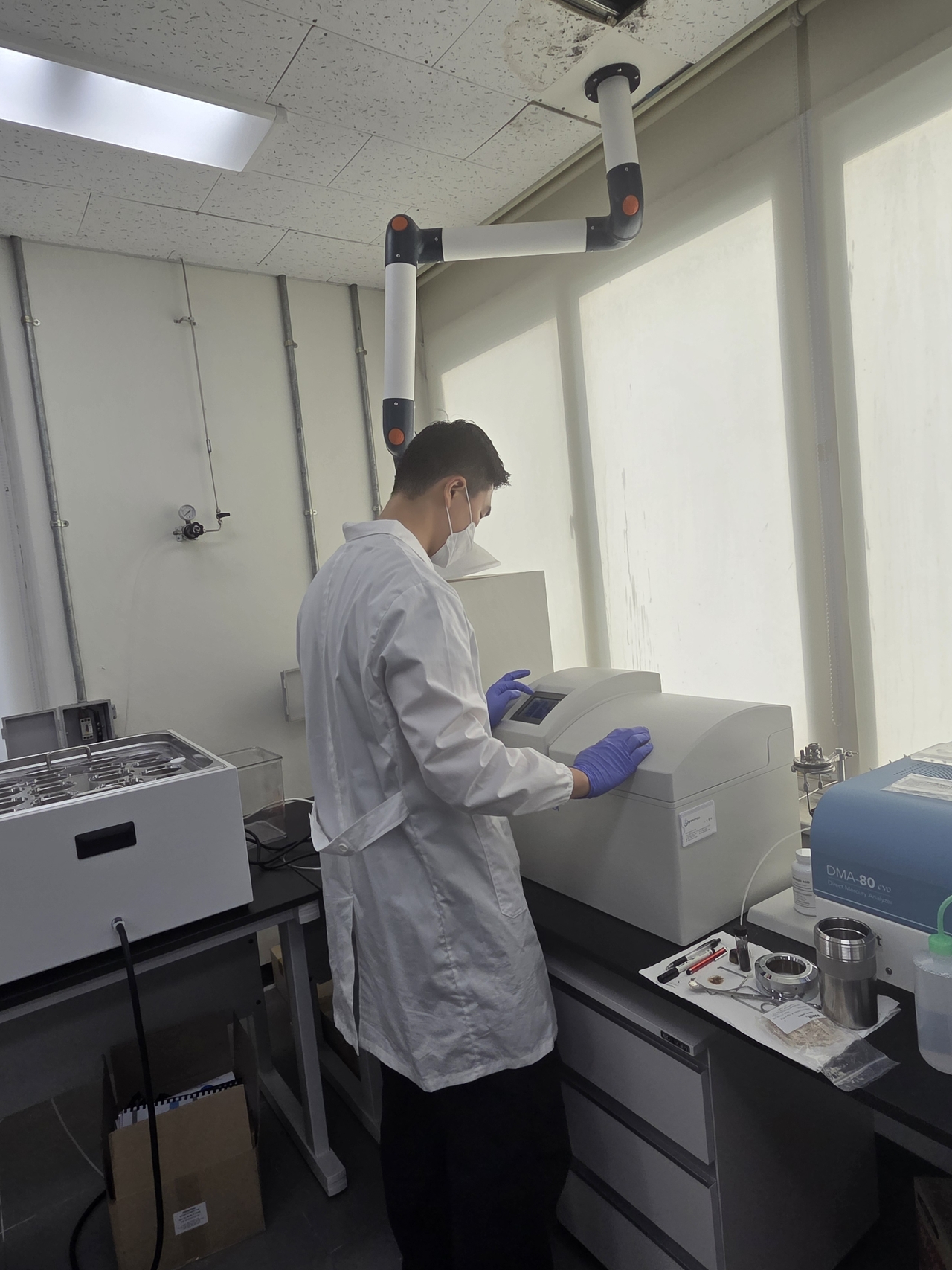 Laboratory analysis in progress